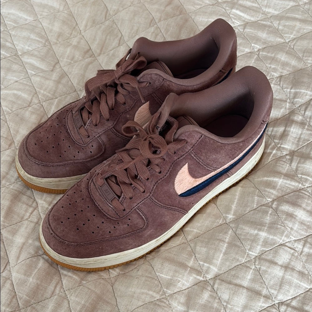 Like New Purple Suede Air Force 1s